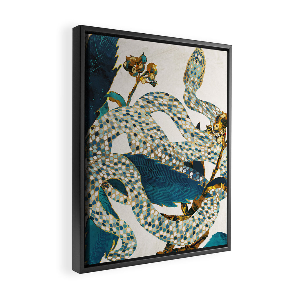 Summer Indigo Garden Framed Canvas Print Gallery Image 2