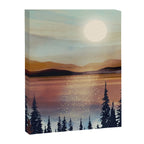 Summer Lake Sunset Canvas Print Gallery Image 8