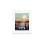 Summer Lake Sunset Art Print Gallery Image 1