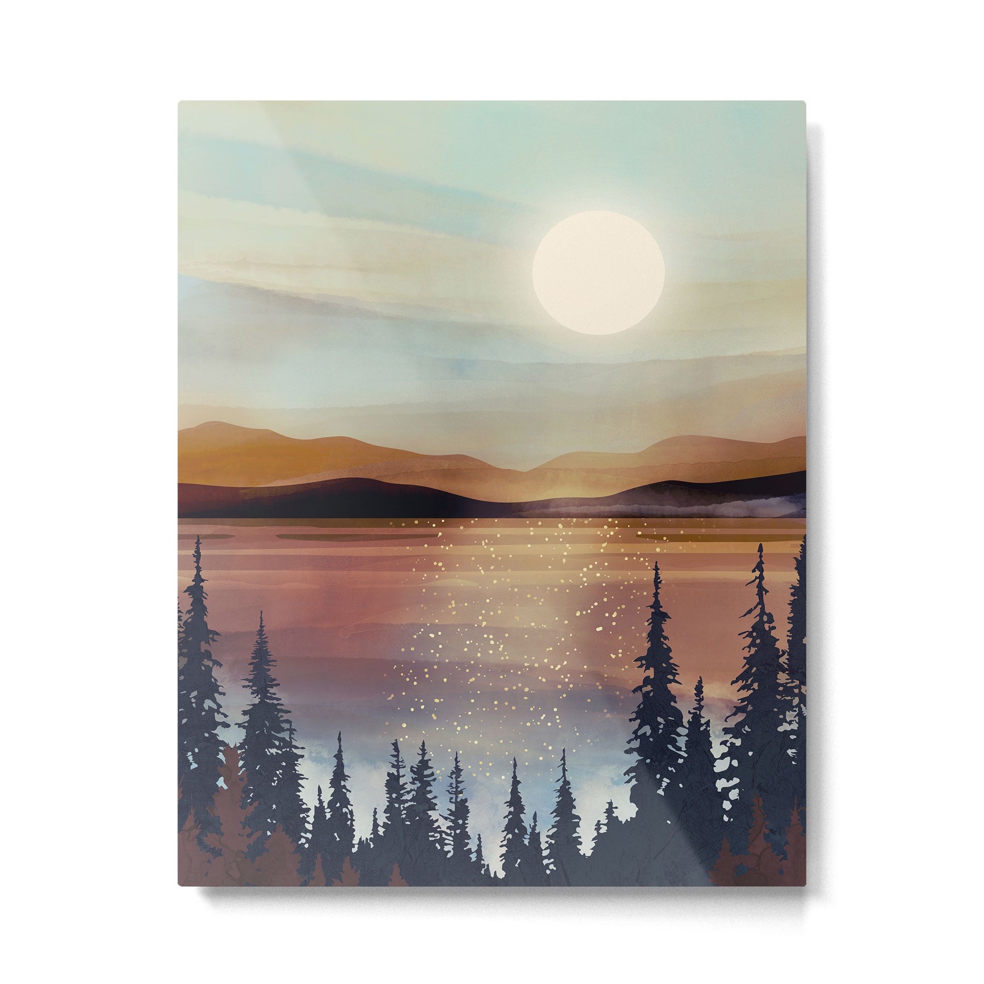 Summer Lake Sunset Metal Print Gallery Image 6