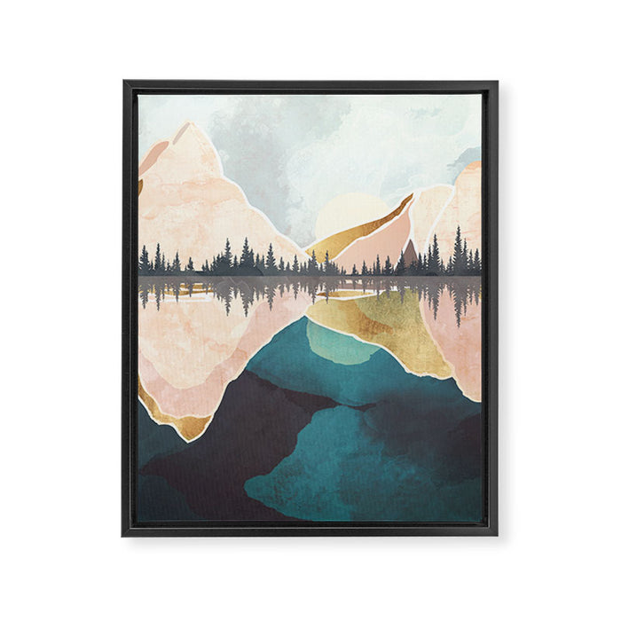 Summer Reflection Framed Canvas Print Gallery Image 1