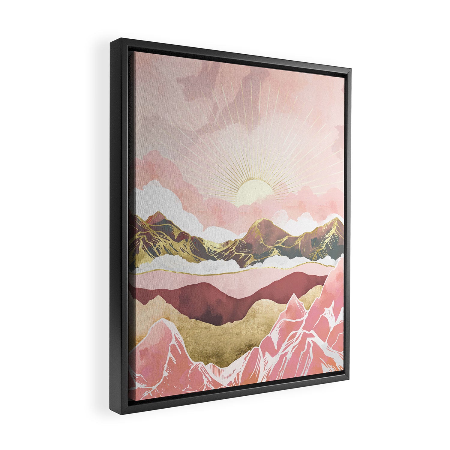 Summer Sunrise Framed Canvas Print Gallery Image 2