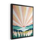 Summer Sunset Framed Canvas Print Gallery Image 2