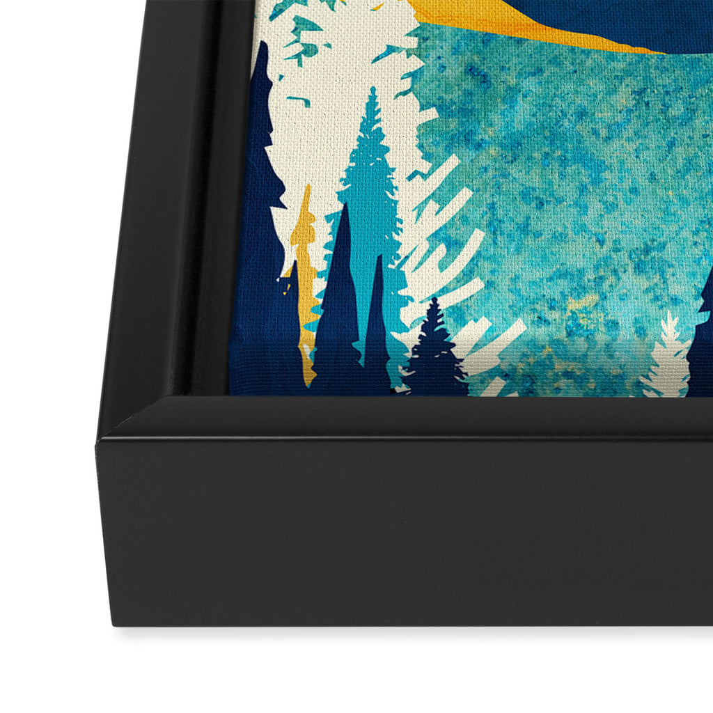 Summer Valley Vista Framed Canvas Print Gallery Image 3