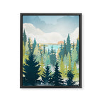Summer View Framed Canvas Print Gallery Image 8