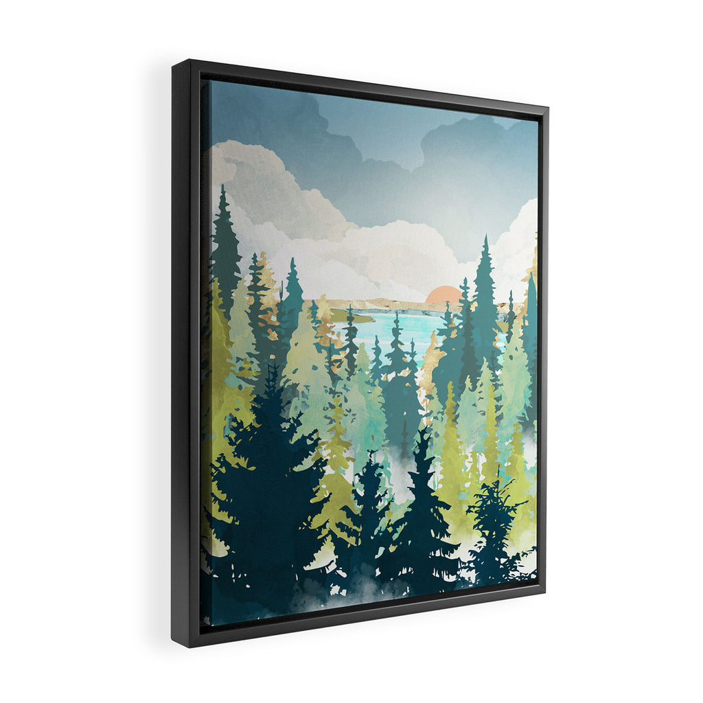 Summer View Framed Canvas Print Gallery Image 2