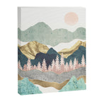 Summer Vista Blanket - With Sun Canvas Print Gallery Image 8
