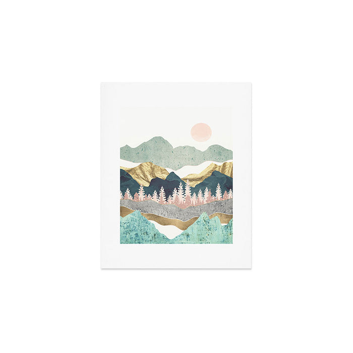 Summer Vista Blanket - With Sun Art Print Gallery Image 1