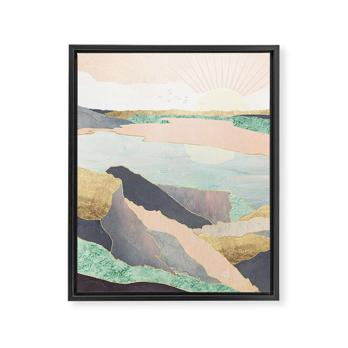 Sunrise Beach Framed Canvas Print Gallery Image 1
