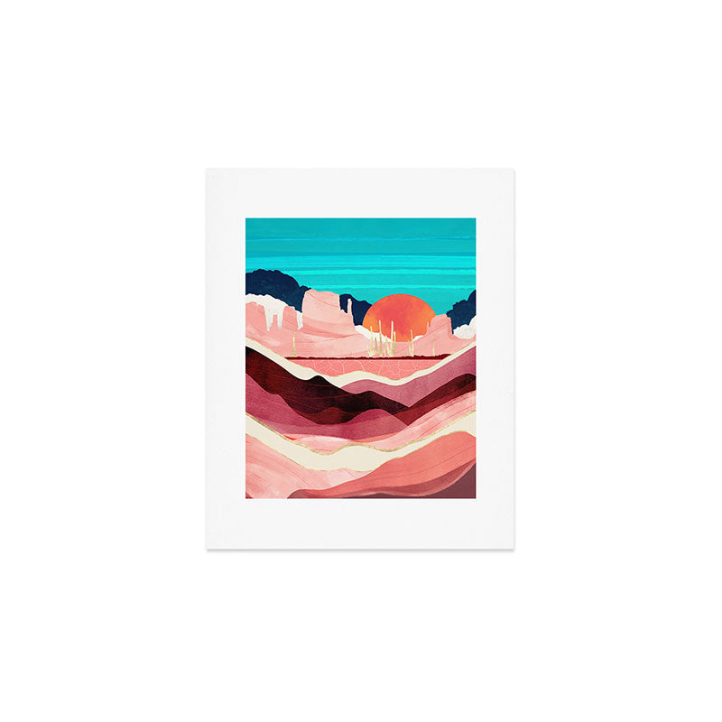 Sunset Desert Art Print Gallery Image 1
