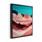 Sunset Desert Framed Canvas Print Gallery Image 2