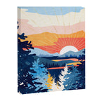 Sunset Lake Canvas Print Gallery Image 8