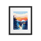 Sunset Lake Framed Art Print Gallery Image 6