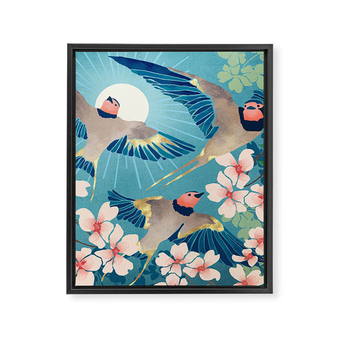 Swallows New Beginning Framed Canvas Print Gallery Image 1
