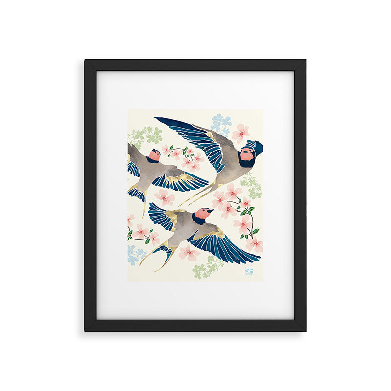 Swallows New Beginning II Framed Art Print Gallery Image 6