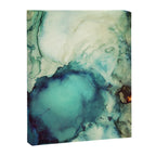 Teal Abstract Canvas Print Gallery Image 8