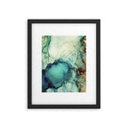 Teal Abstract Framed Art Print Gallery Image 6