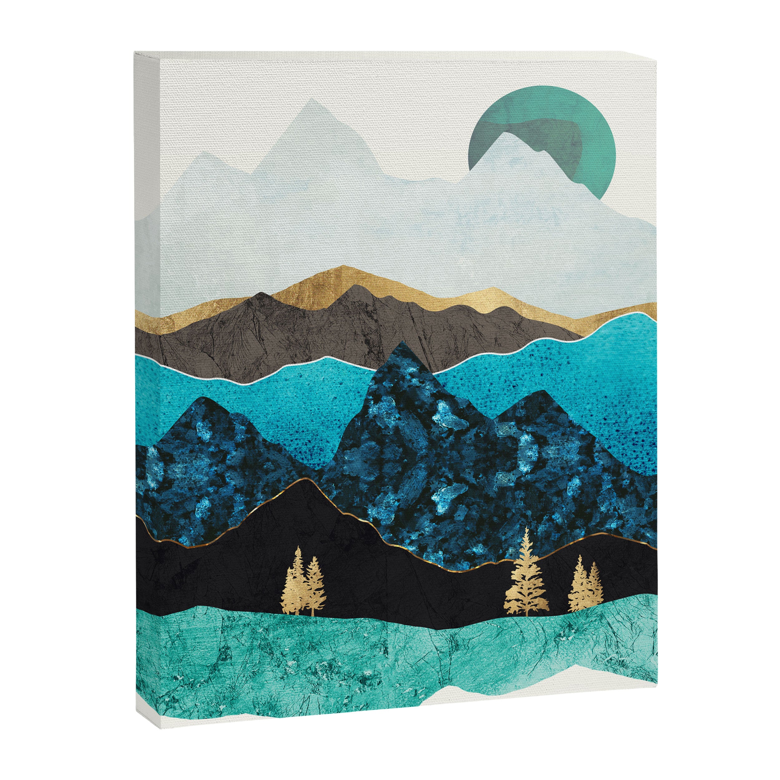 Teal Afternoon Canvas Print Gallery Image 8