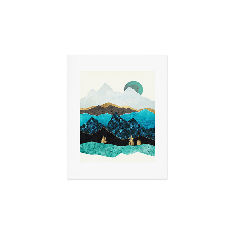 Teal Afternoon Art Print Gallery Image 1