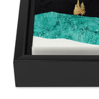 Teal Afternoon Framed Canvas Print Gallery Image 3