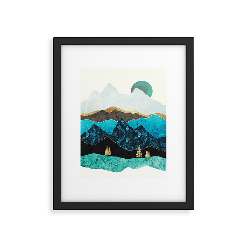 Teal Afternoon Framed Art Print Gallery Image 6