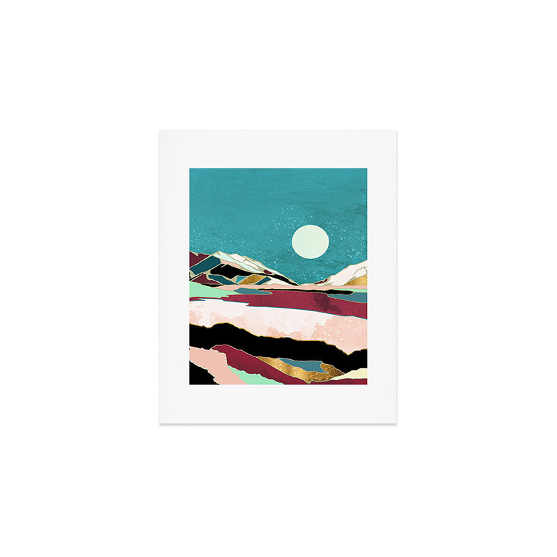 Teal Sky Art Print Gallery Image 1