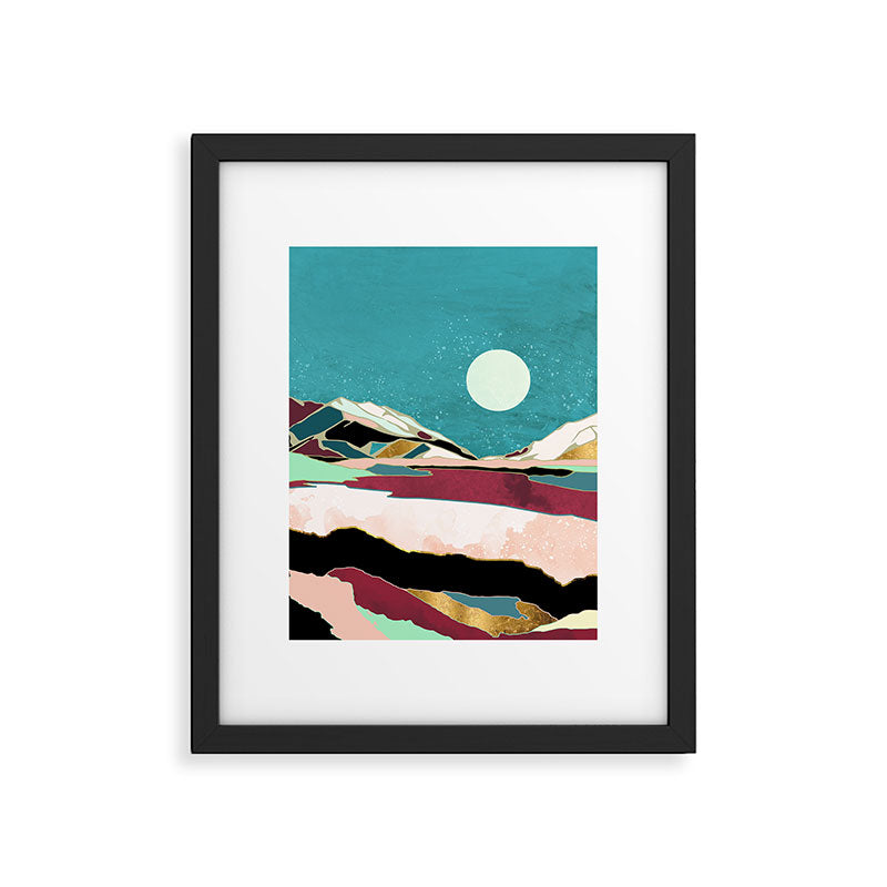 Teal Sky Framed Art Print Gallery Image 6