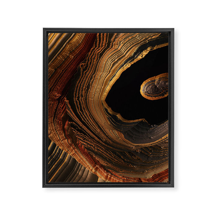 Tiger's Eye Canyon Framed Canvas Print Gallery Image 1