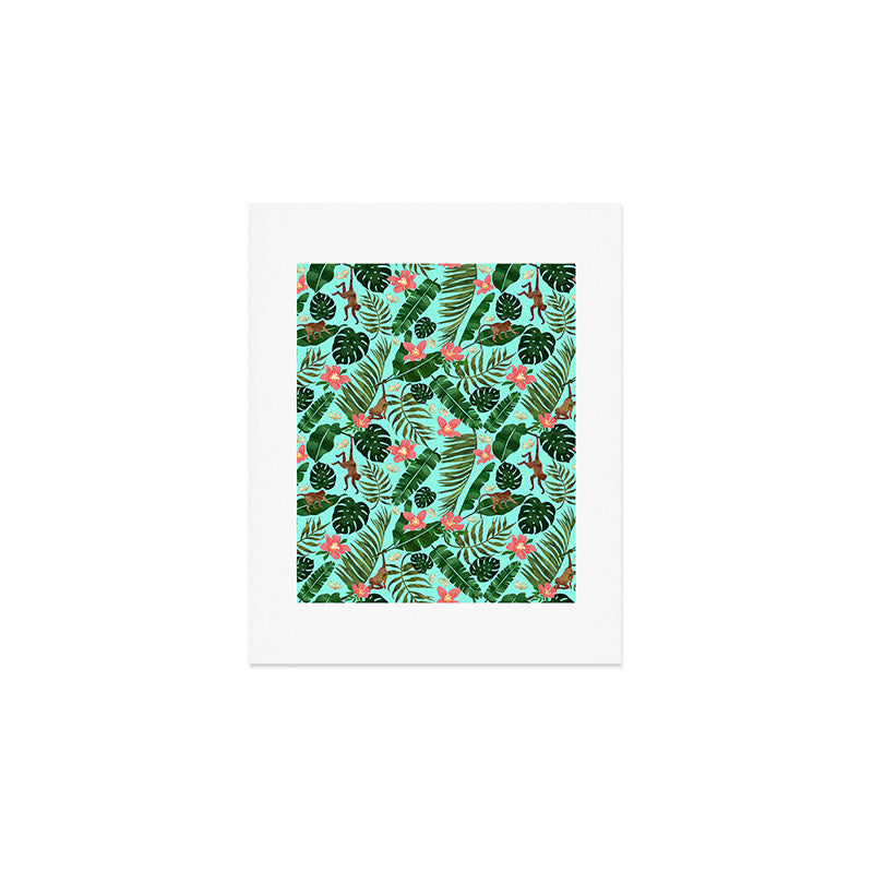 Tropical Garden - Mint Art Print Gallery Image 1