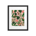 Tropical Garden - Pink Framed Art Print Gallery Image 6