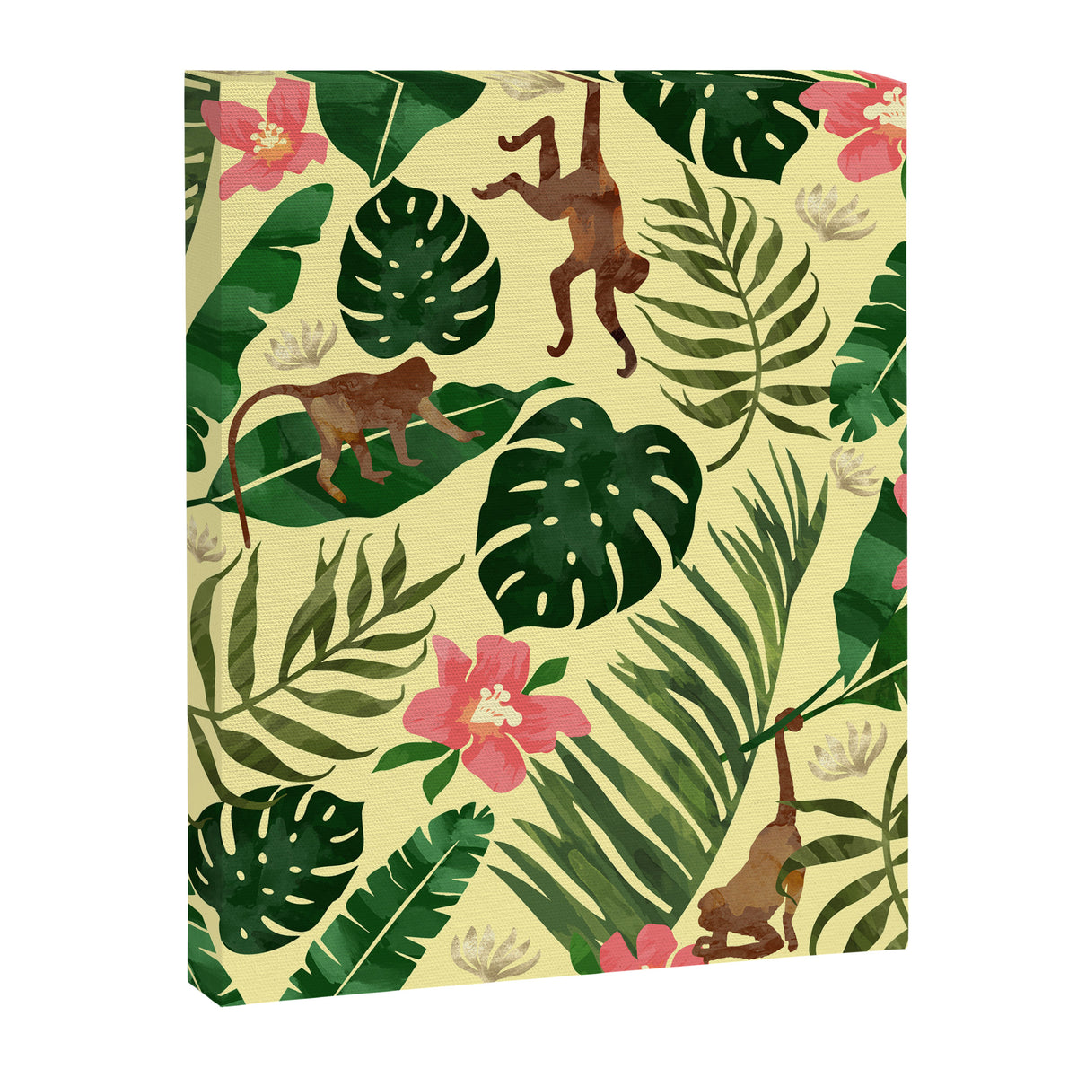Tropical Garden-Yellow Canvas Print Gallery Image 8