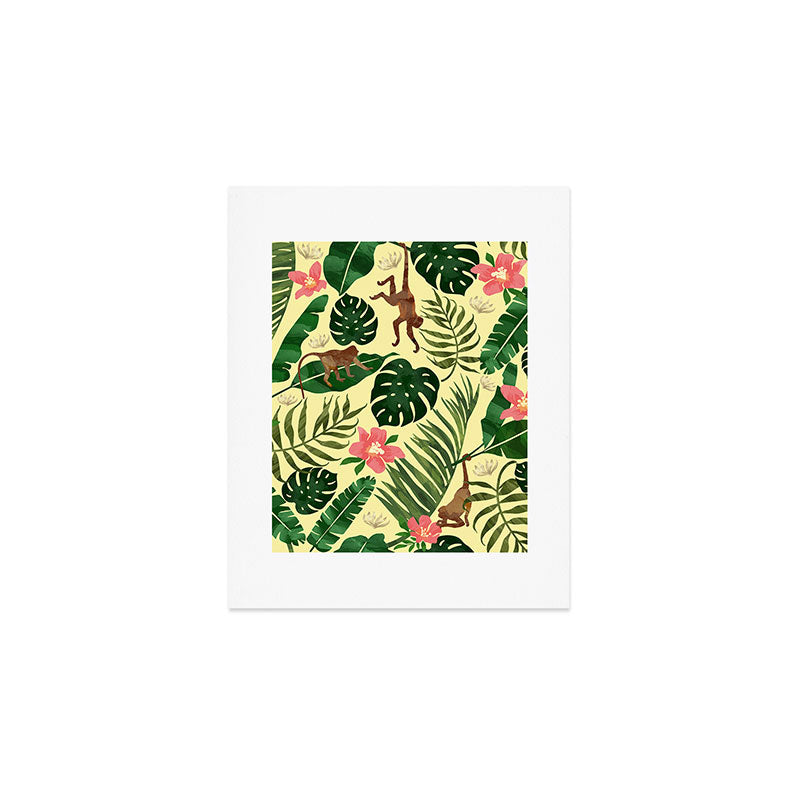 Tropical Garden-Yellow Art Print Gallery Image 1