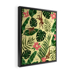 Tropical Garden-Yellow Framed Canvas Print Gallery Image 2