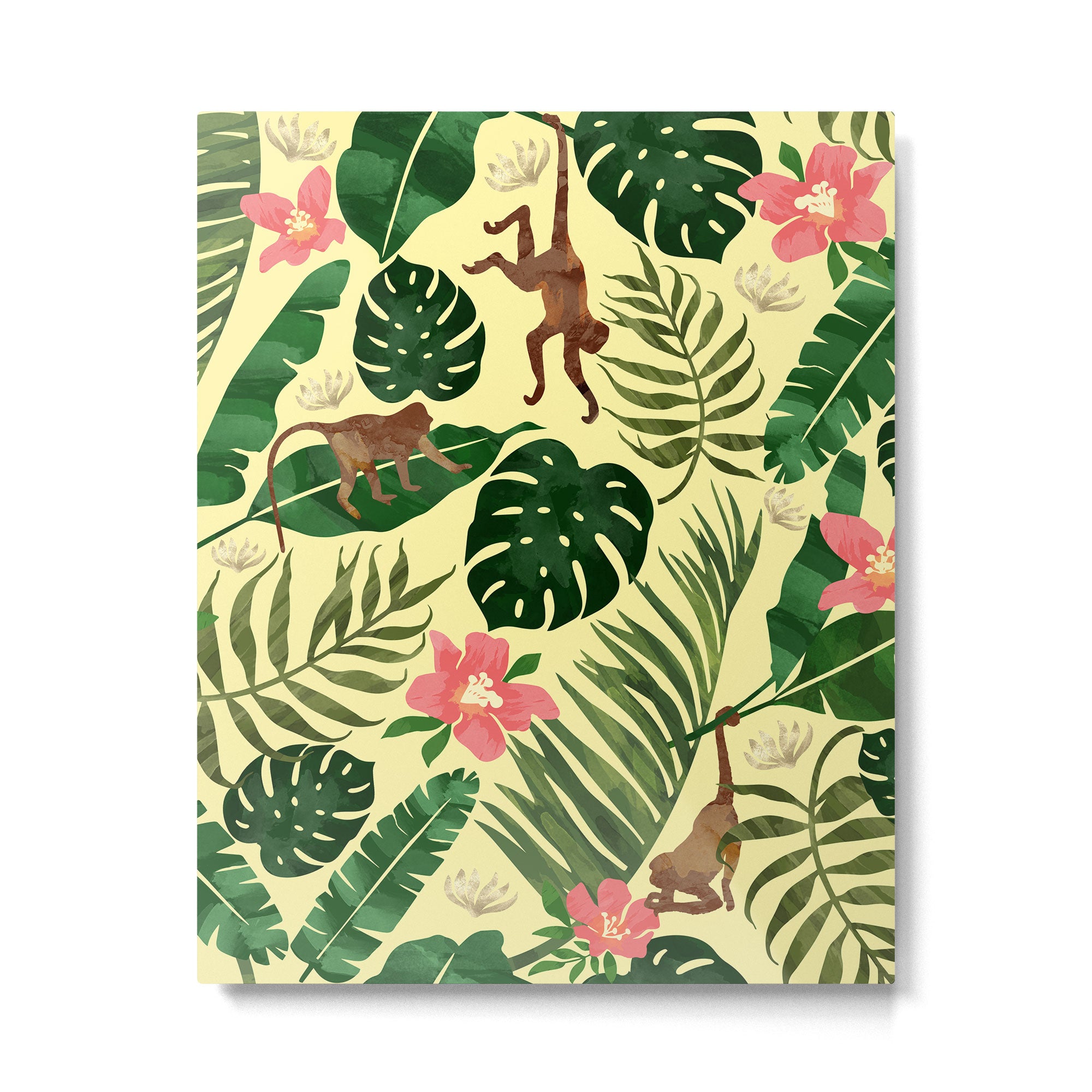 Tropical Garden-Yellow Metal Print Gallery Image 6