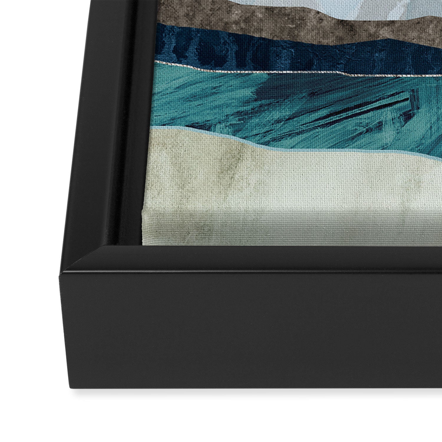 Turquoise Hills Framed Canvas Print Gallery Image 3