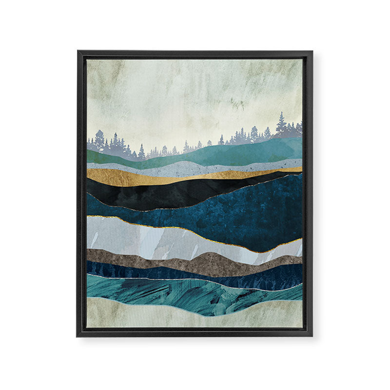 Turquoise Hills Framed Canvas Print Gallery Image 8