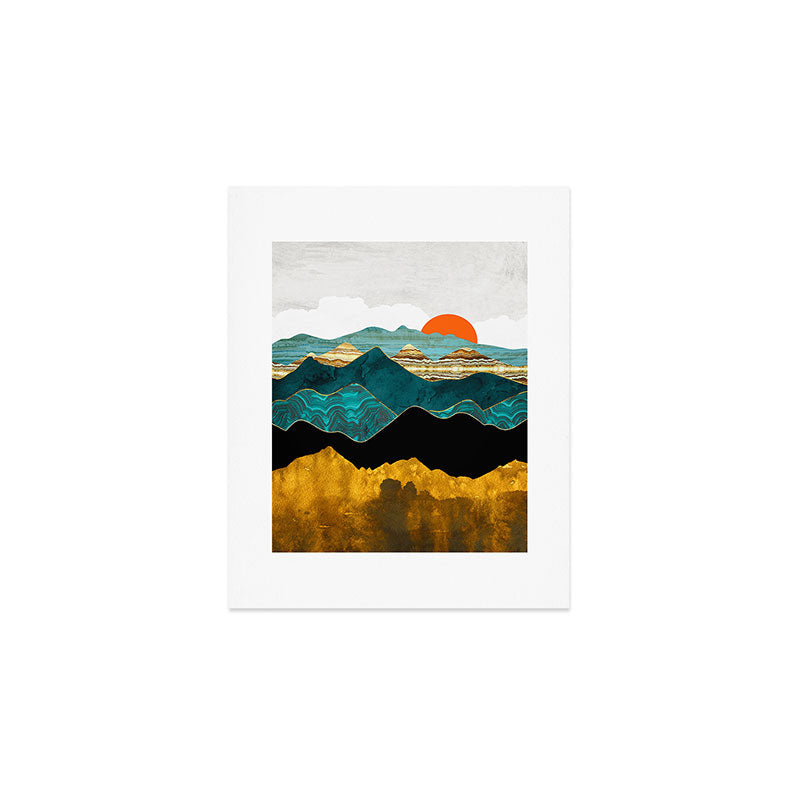 Turquoise Vista Art Print Gallery Image 1