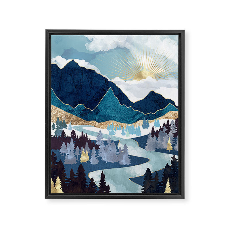 Valley Sunrise Framed Canvas Print Gallery Image 8