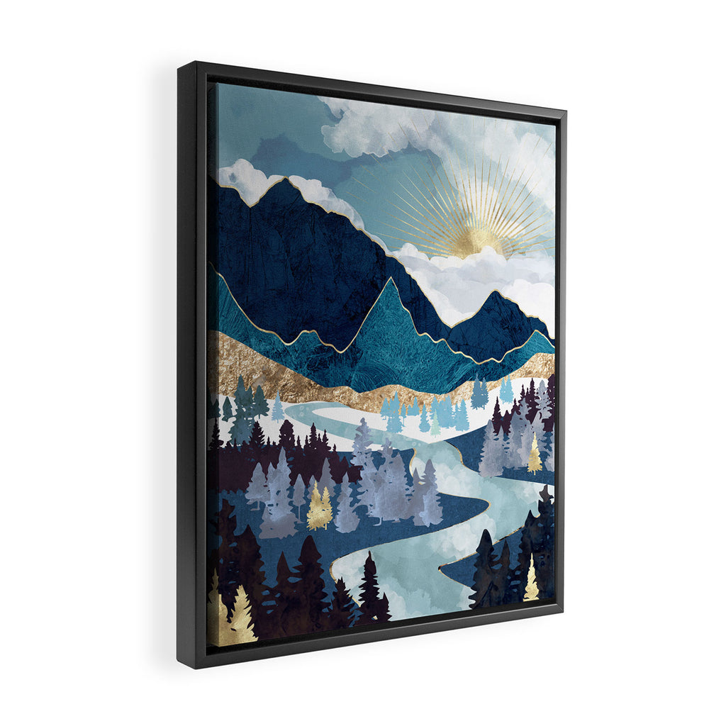 Valley Sunrise Framed Canvas Print Gallery Image 2