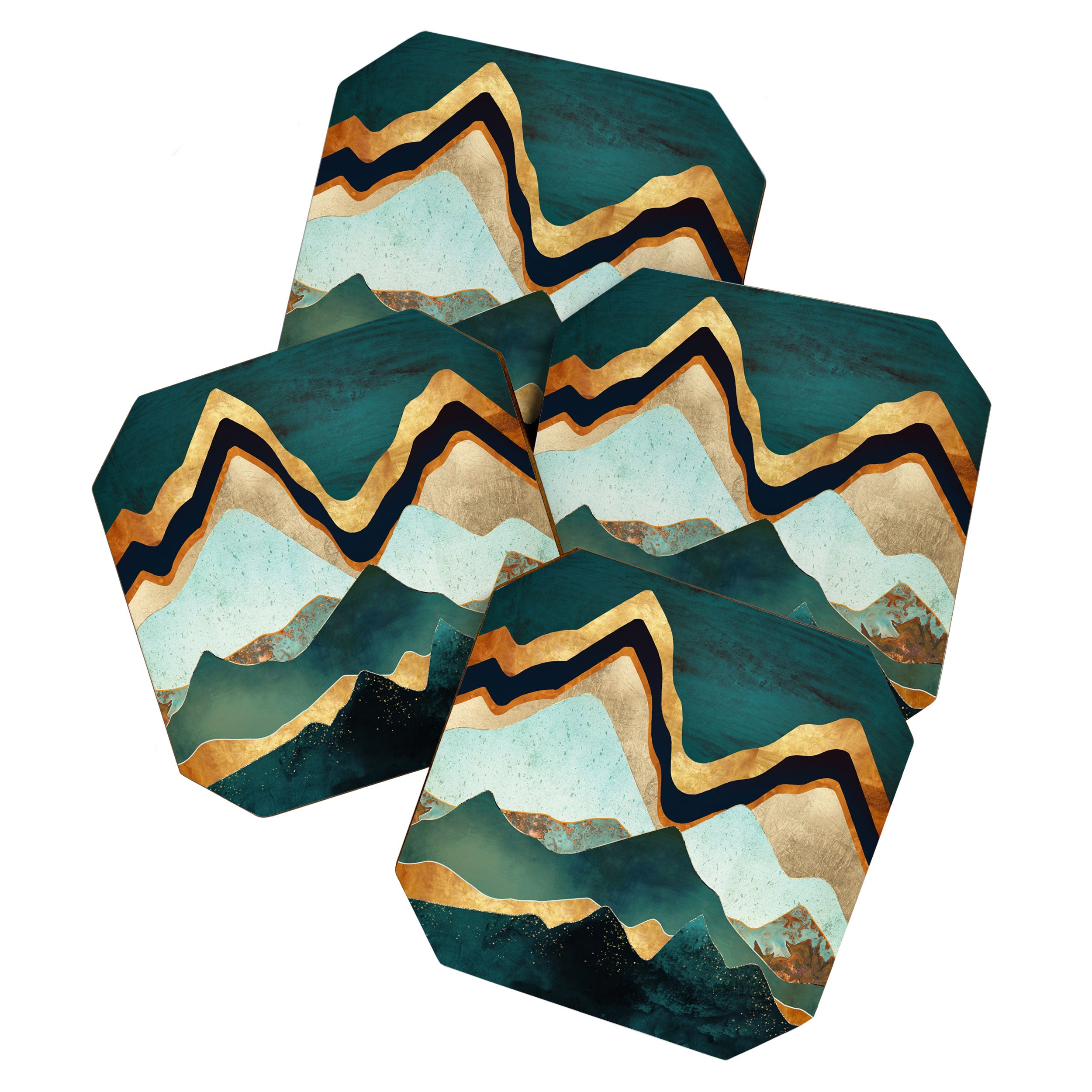 Velvet Copper Mountains Coaster Gallery Image 1