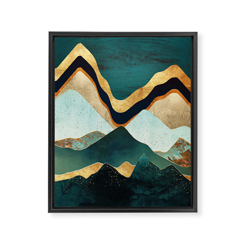 Velvet Copper Mountains Framed Canvas Print Gallery Image 8
