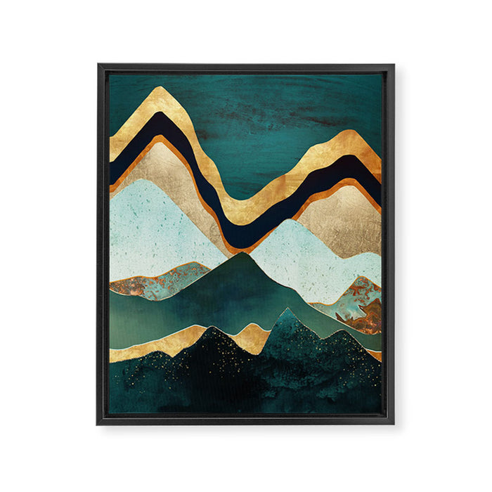 Velvet Copper Mountains Framed Canvas Print Gallery Image 1