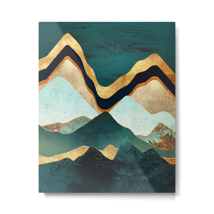 Velvet Copper Mountains Metal Print Gallery Image 1