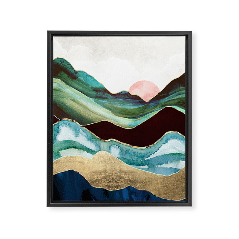 Velvet Mountains Framed Canvas Print Gallery Image 8