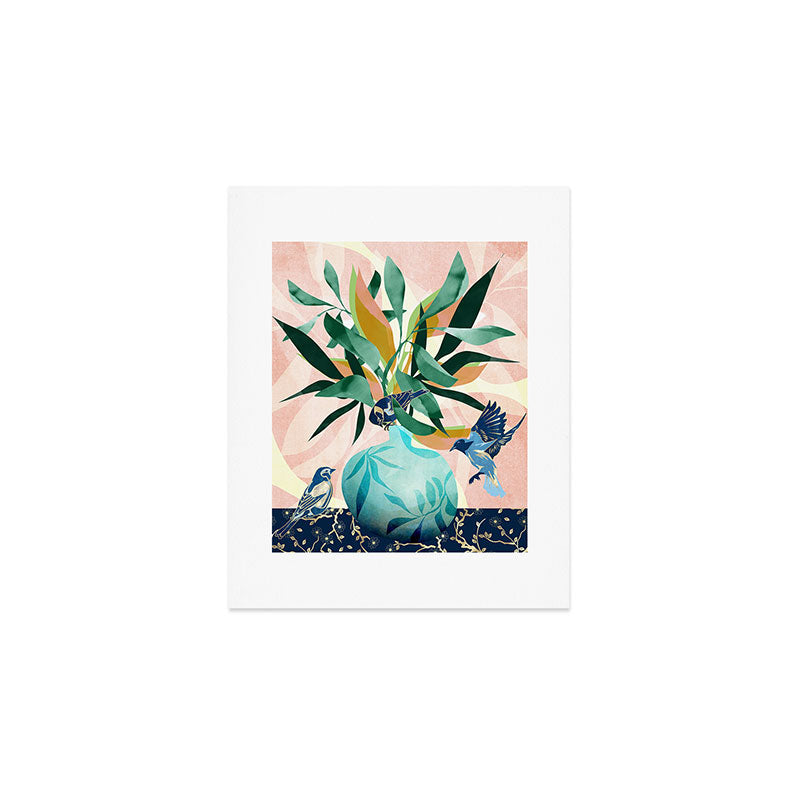 Vintage Vase Abstract Art Print Gallery Image 1