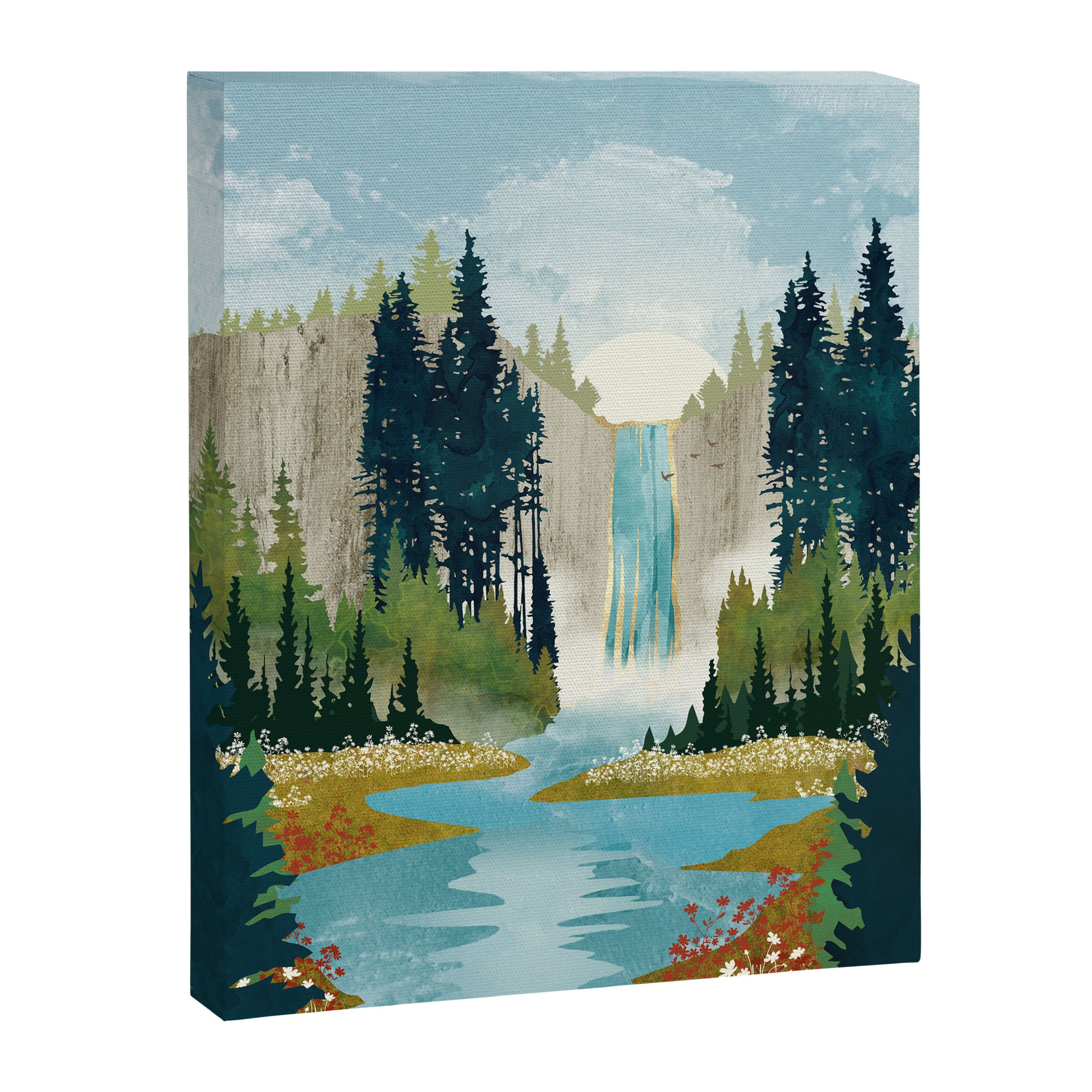 Waterfall Vista Canvas Print Gallery Image 8