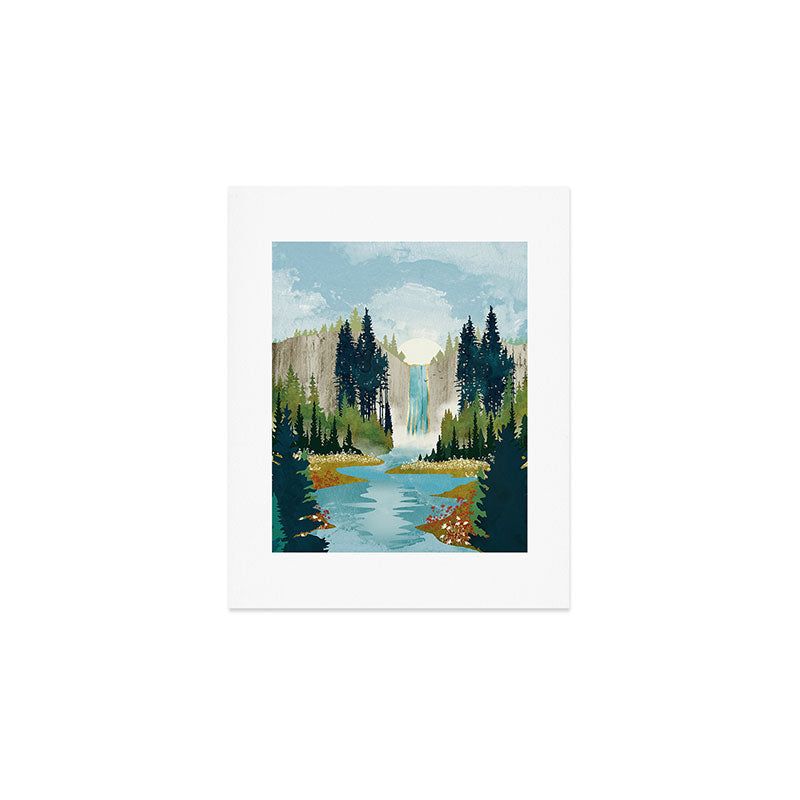 Waterfall Vista Art Print Gallery Image 1