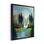 Waterfall Vista Framed Canvas Print Gallery Image 2