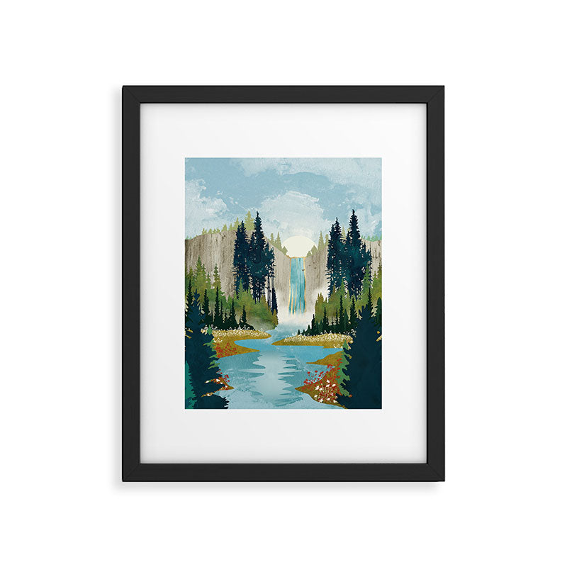 Waterfall Vista Framed Art Print Gallery Image 6