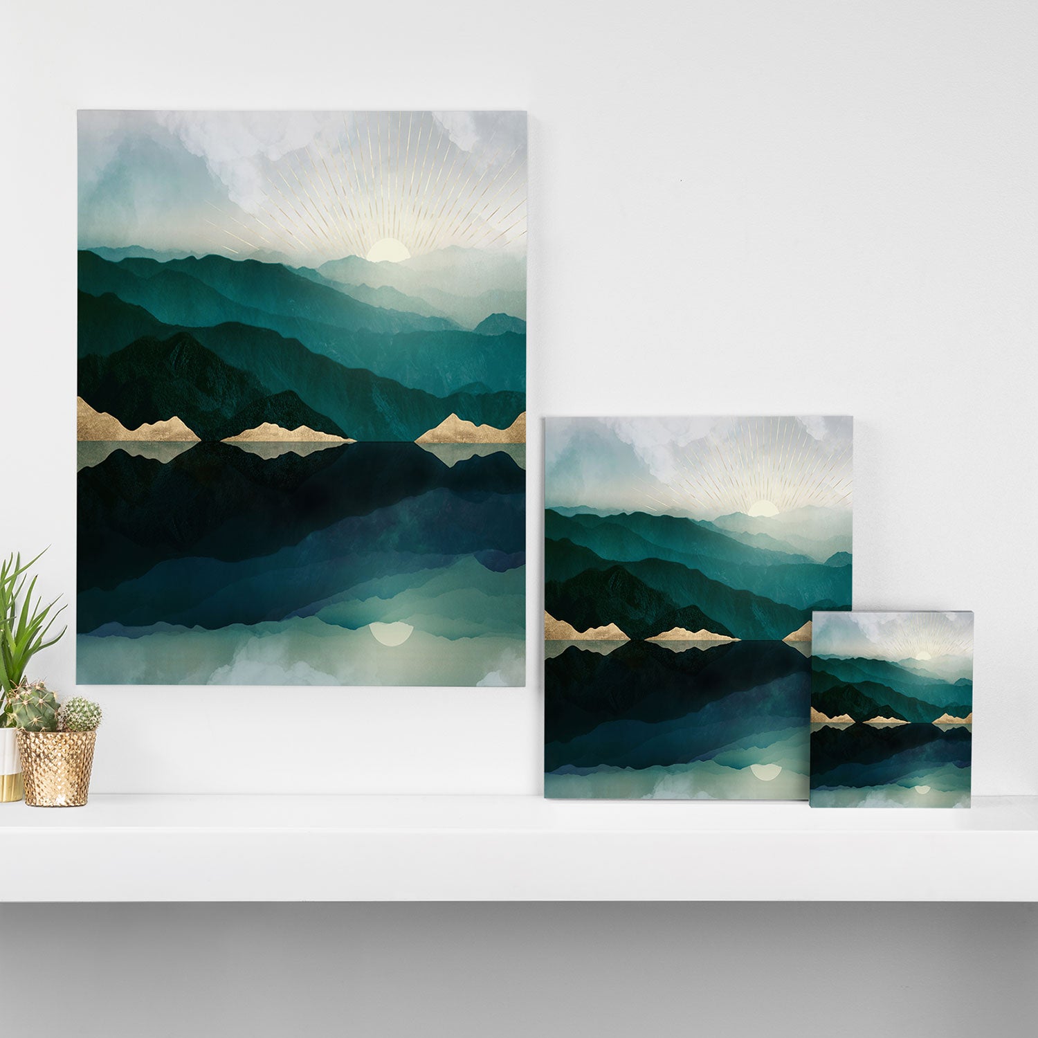 Waters Edge Reflection Canvas Print Gallery Image 3